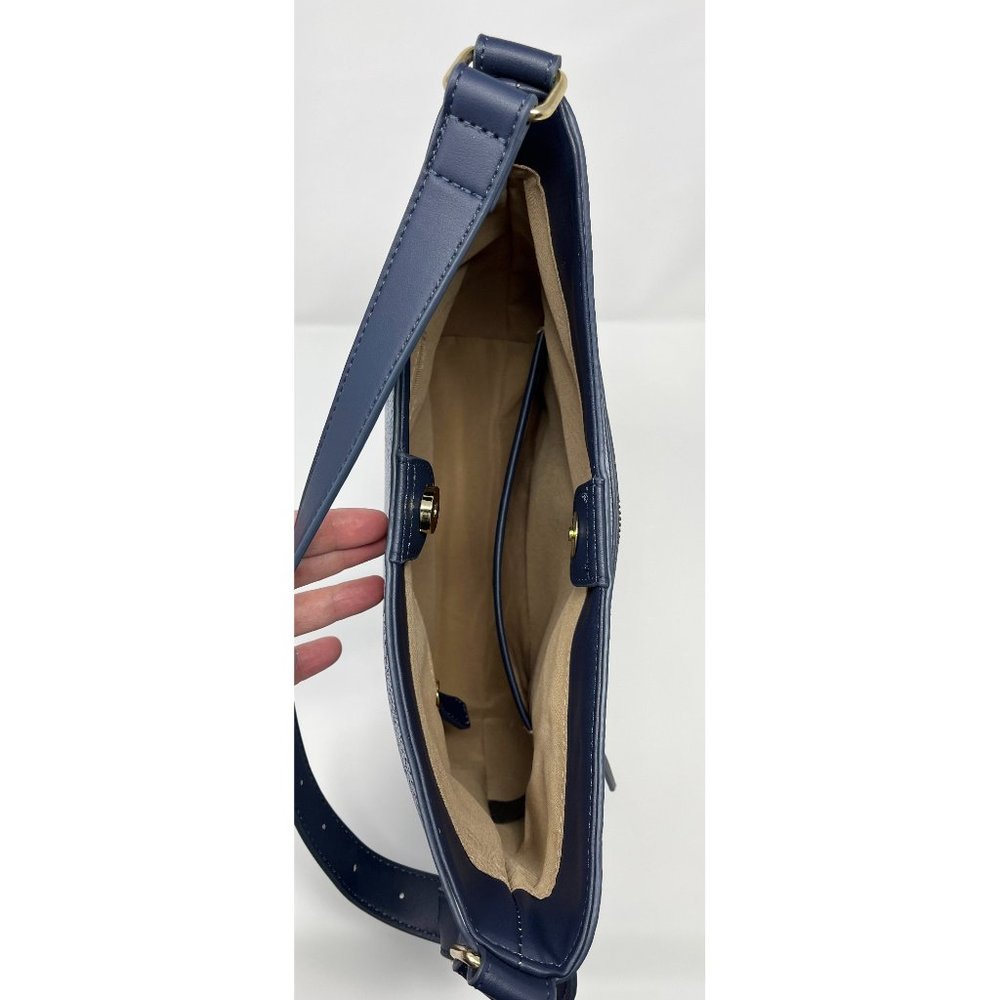Nanette Lepore Blue/Navy Vegan Leather Short Shoulder Purse/Bag, GREAT CONDITION - Picture 11 of 13